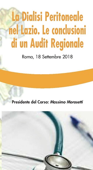 Programma La Dialisi Peritoneale nel Lazio. Le conclusioni di un Audit Regionale (I° modulo)